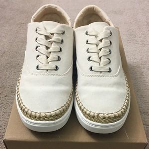 White UGG Eyan II Canvas Sneaker